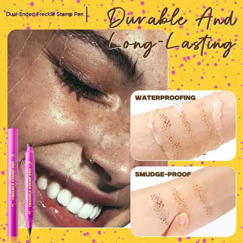 🔥HOT SALE🔥Waterproof Freckles Pen: Faux Freckle Stamp and Fine Tip Eyeliner for Realistic
