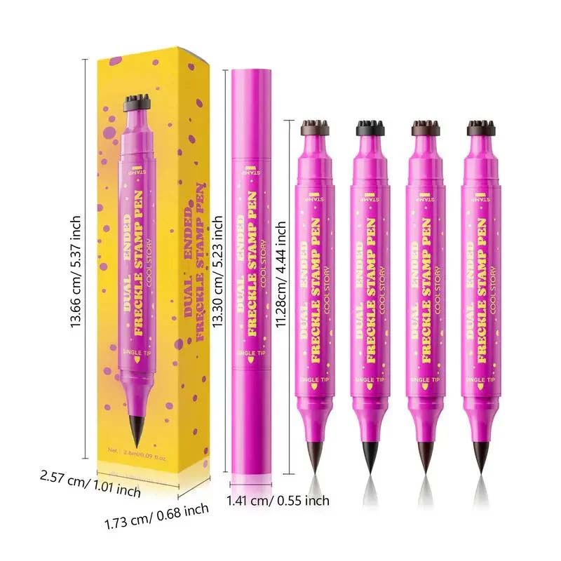 🔥HOT SALE🔥Waterproof Freckles Pen: Faux Freckle Stamp and Fine Tip Eyeliner for Realistic
