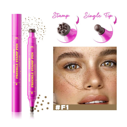🔥HOT SALE🔥Waterproof Freckles Pen: Faux Freckle Stamp and Fine Tip Eyeliner for Realistic