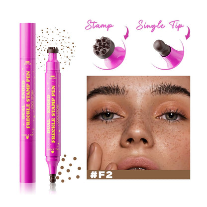 🔥HOT SALE🔥Waterproof Freckles Pen: Faux Freckle Stamp and Fine Tip Eyeliner for Realistic